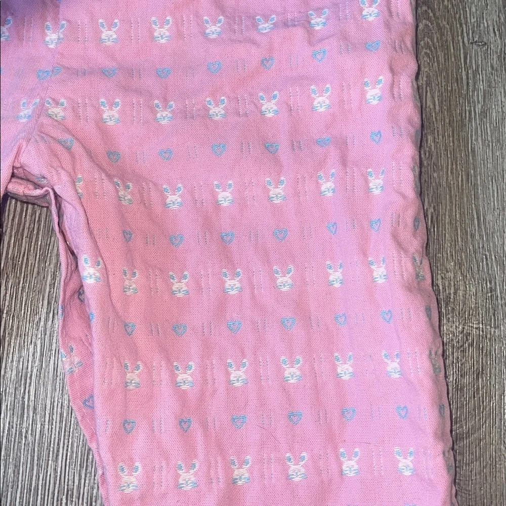 Vintage oshkosh bunny overalls size 18 months baby girls pink Easter